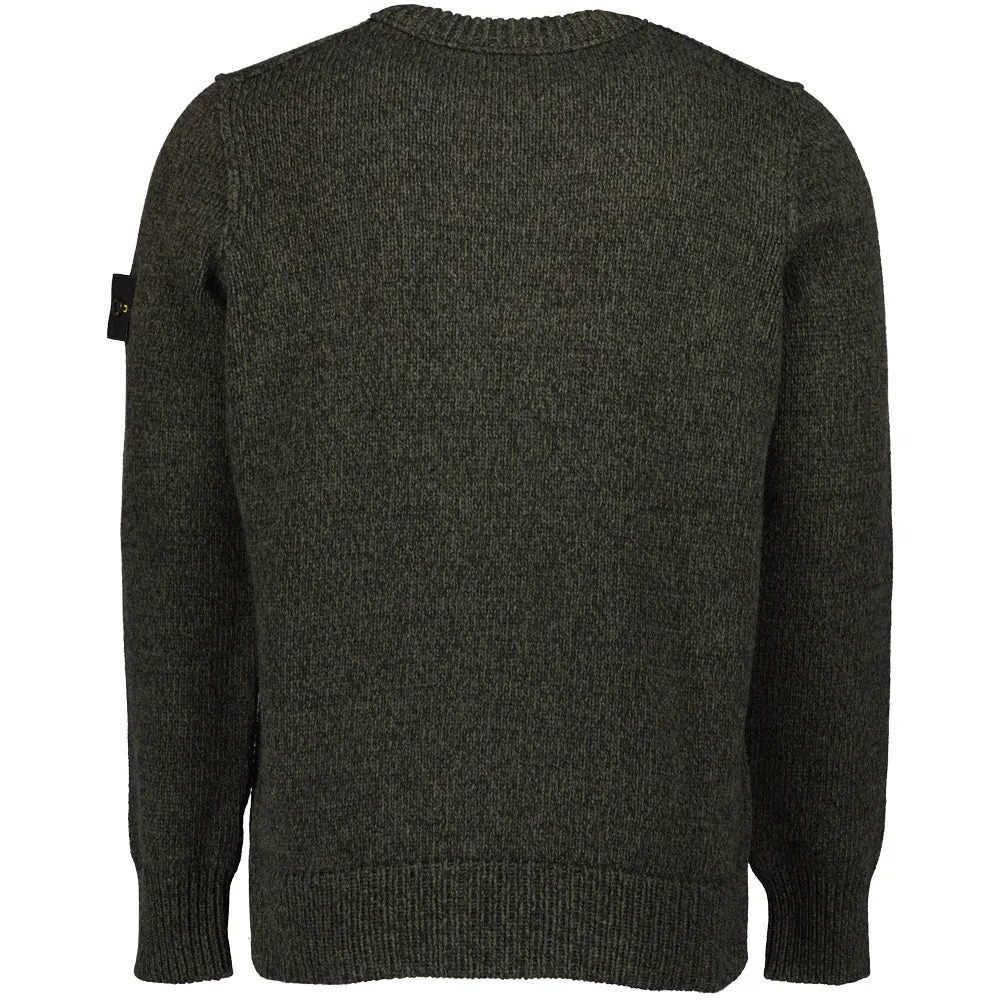 Mouliné Lambswool Crewneck Knit