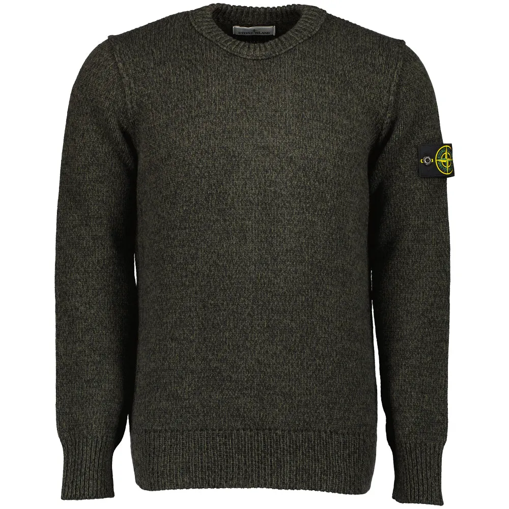 Mouliné Lambswool Crewneck Knit