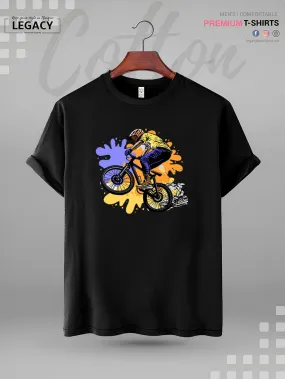 Mountain Bike Printed High Quality Men's T-Shirt In Resonable Price
