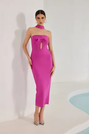 Nadia Strapless Hollow Out Maxi Bandage Dress Set
