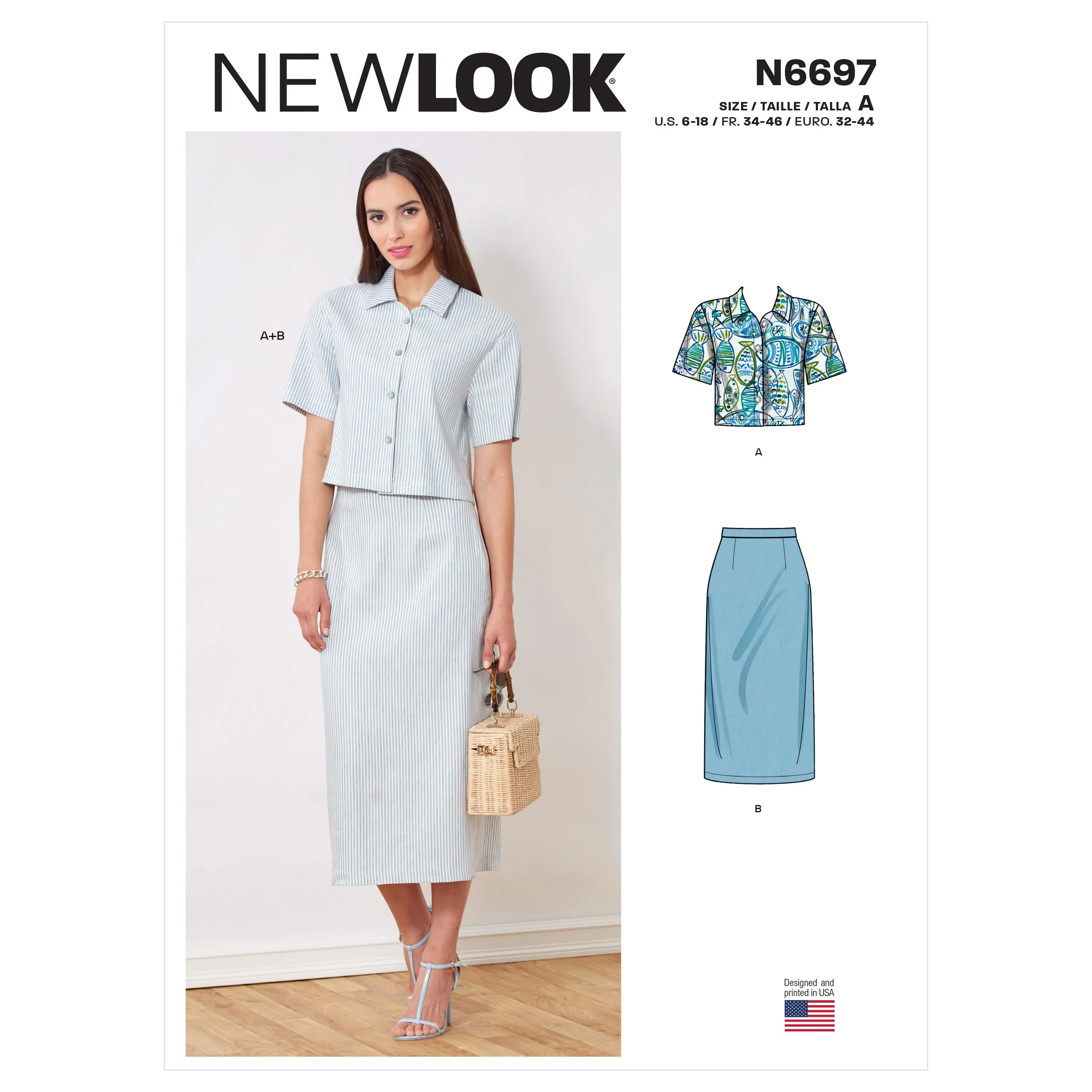 Newlook Pattern N6697 Top and Skirt