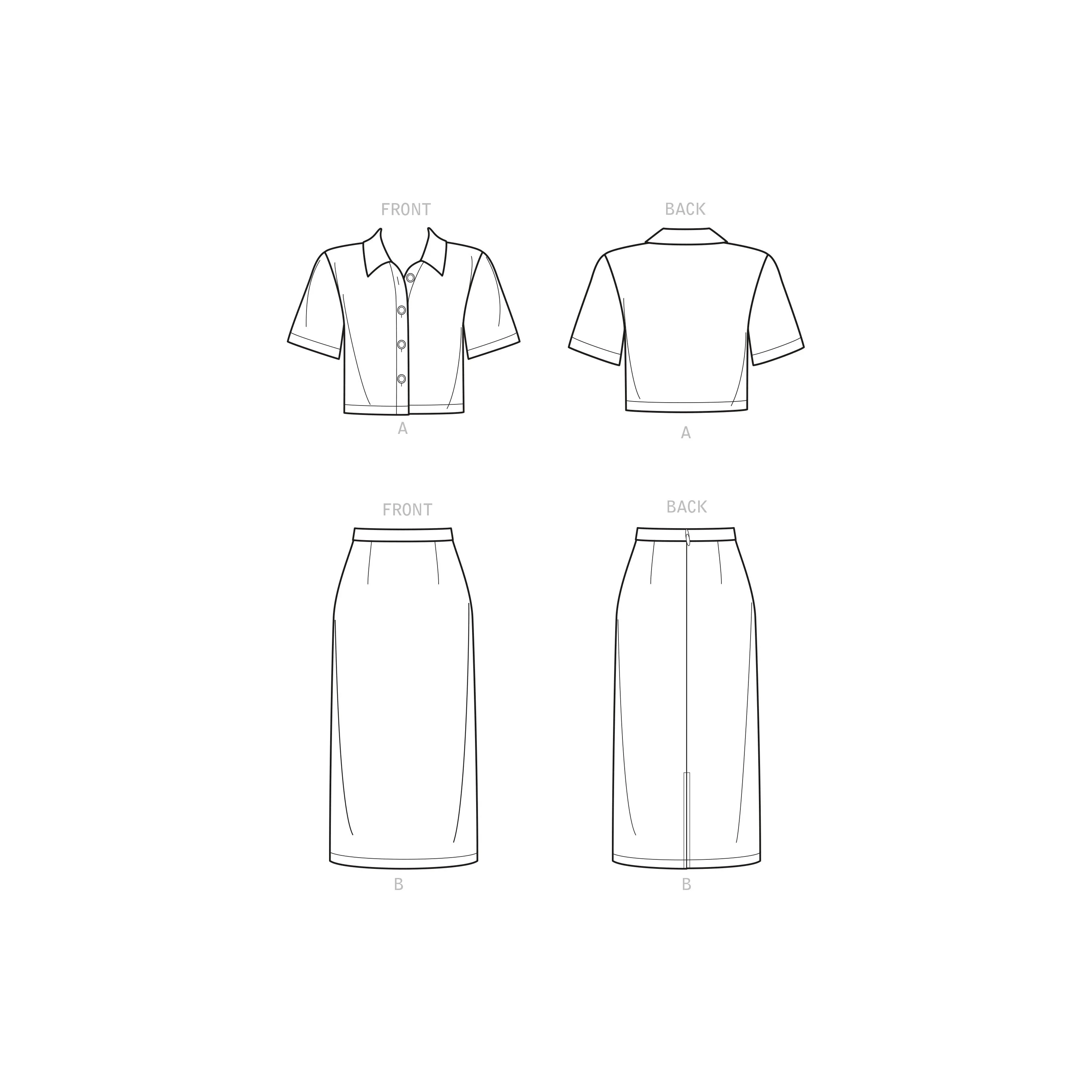 Newlook Pattern N6697 Top and Skirt