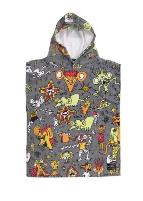 Ocean & Earth - Toddlers Irvine Hooded Poncho (Charcoal)