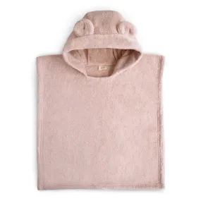 Organic Cotton Bear Poncho Towel - Blush by Mushie & Co