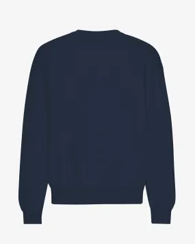 Organic Oversized Crew - Navy Blue