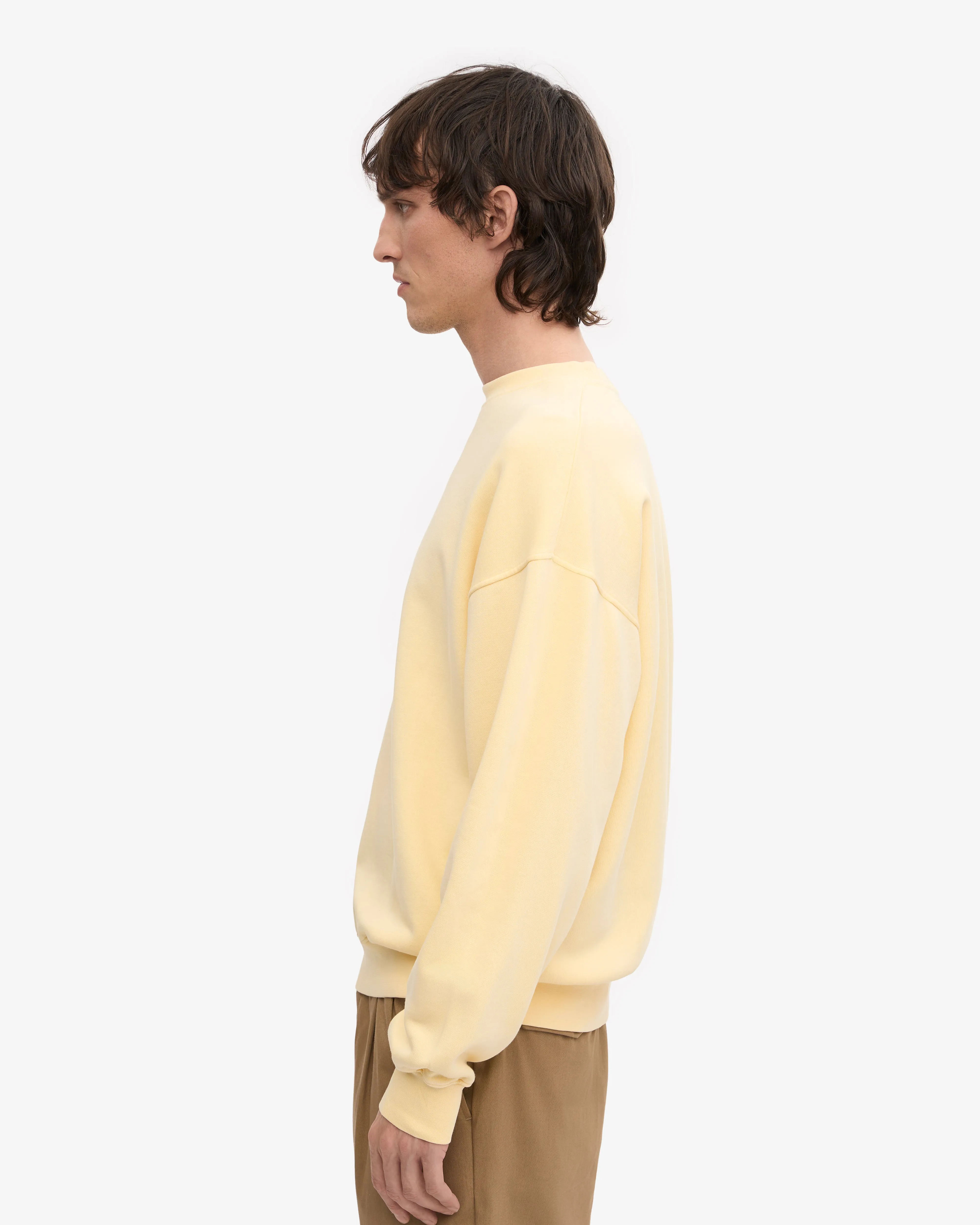 Organic Oversized Crew - Soft Yellow