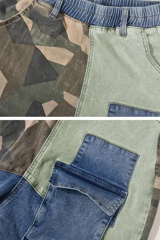 PA425 Camo Denim Long Pants