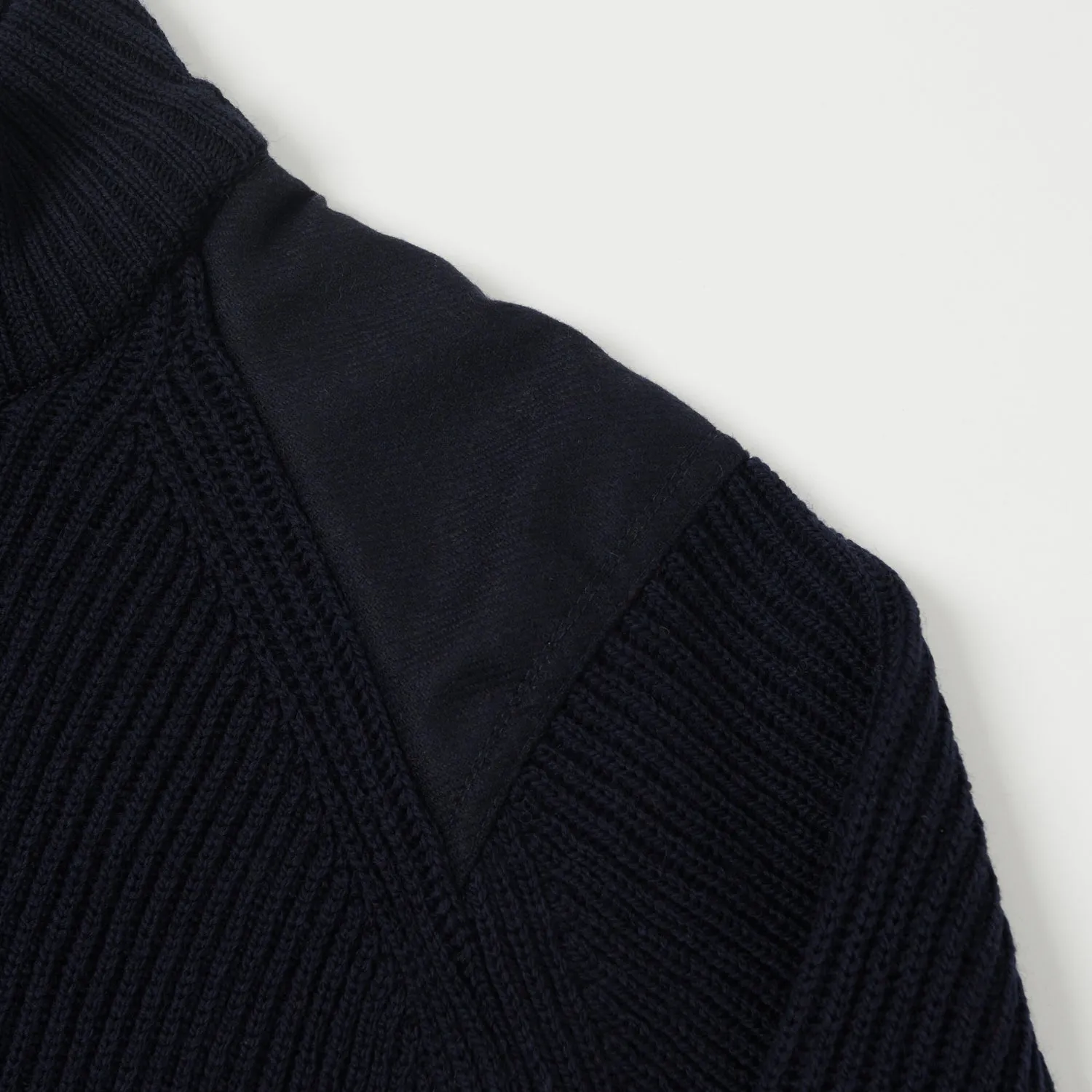 Peregrine Foxton Zip Neck Jumper - Navy