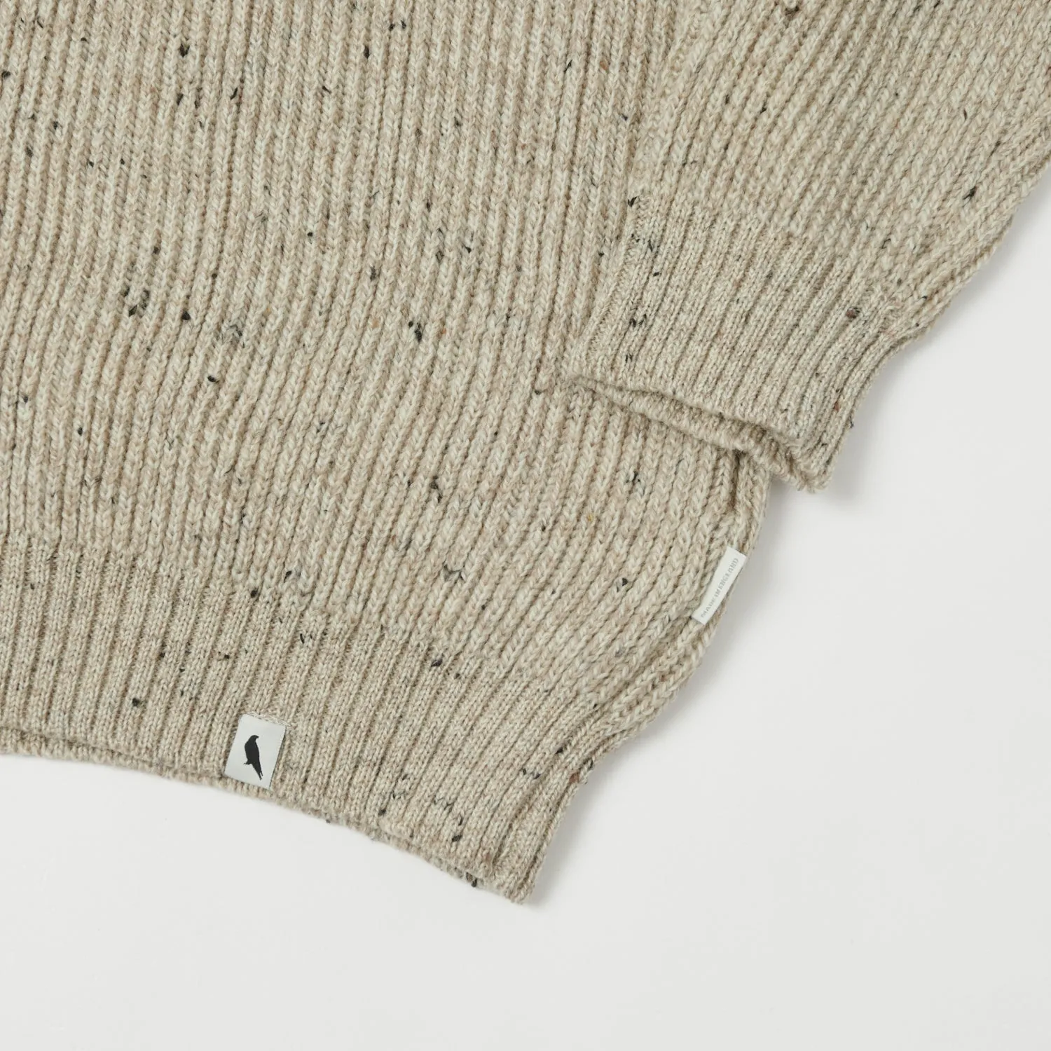 Peregrine Foxton Zip Neck Jumper - Oatmeal
