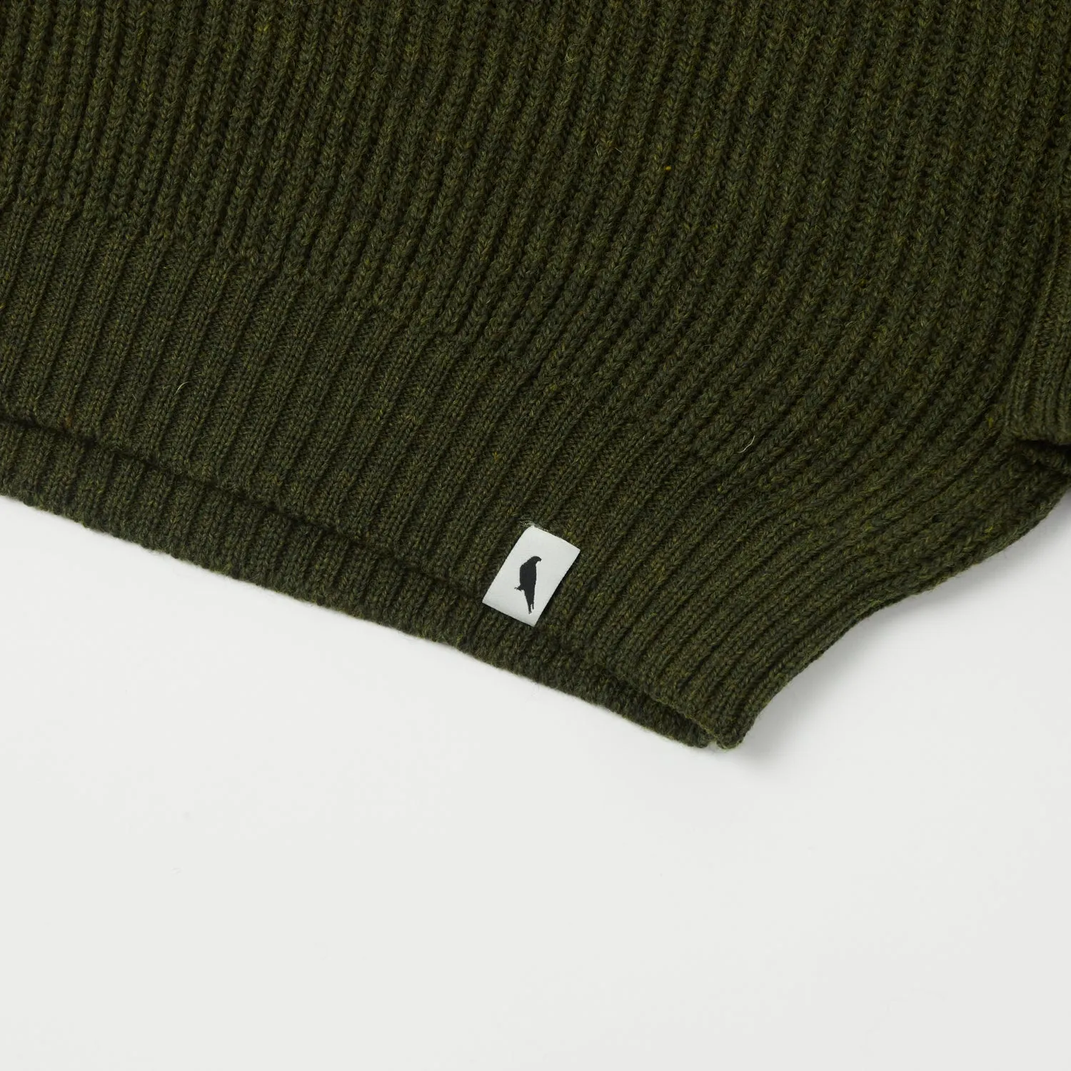 Peregrine Foxton Zip Neck Jumper - Olive