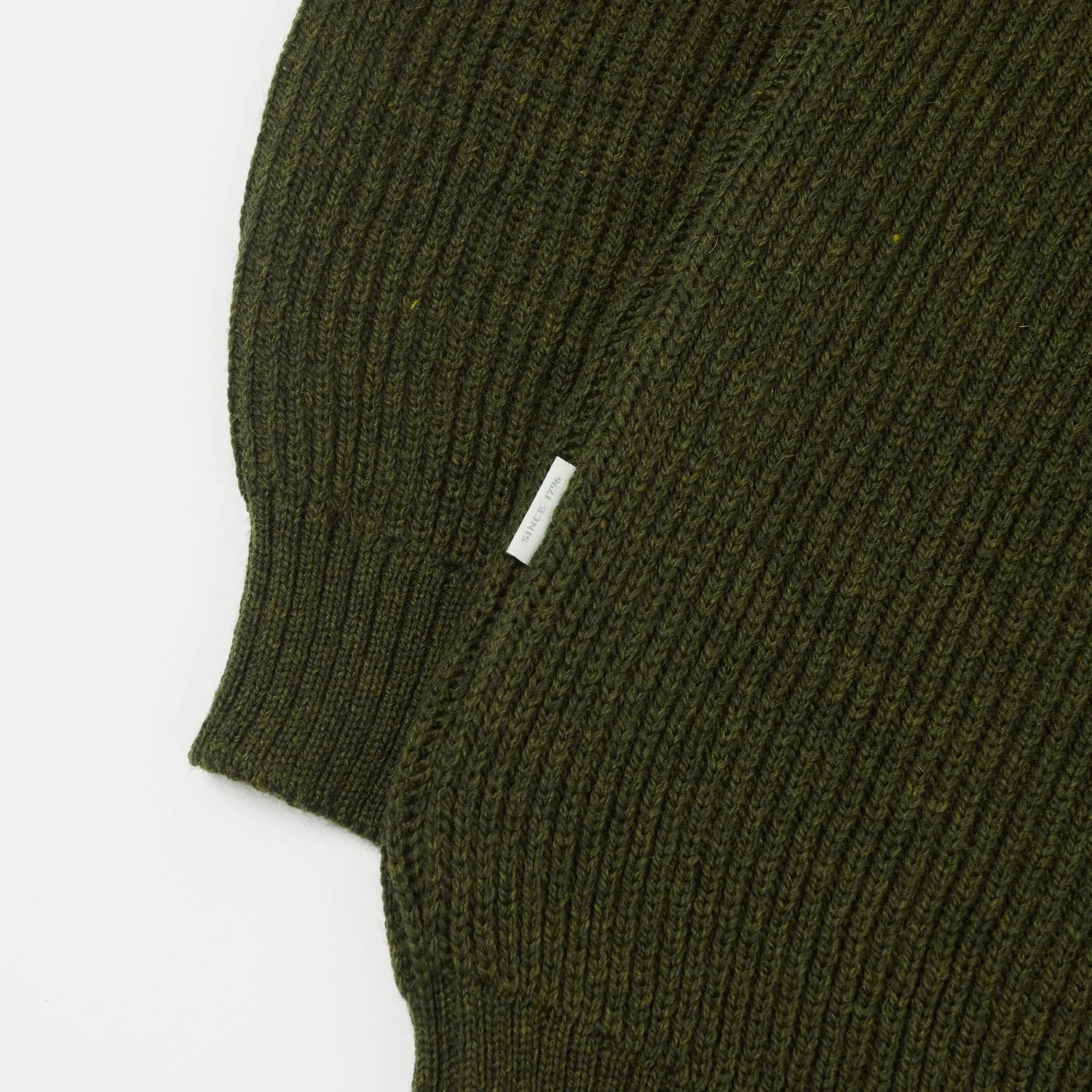 Peregrine Foxton Zip Neck Jumper - Olive