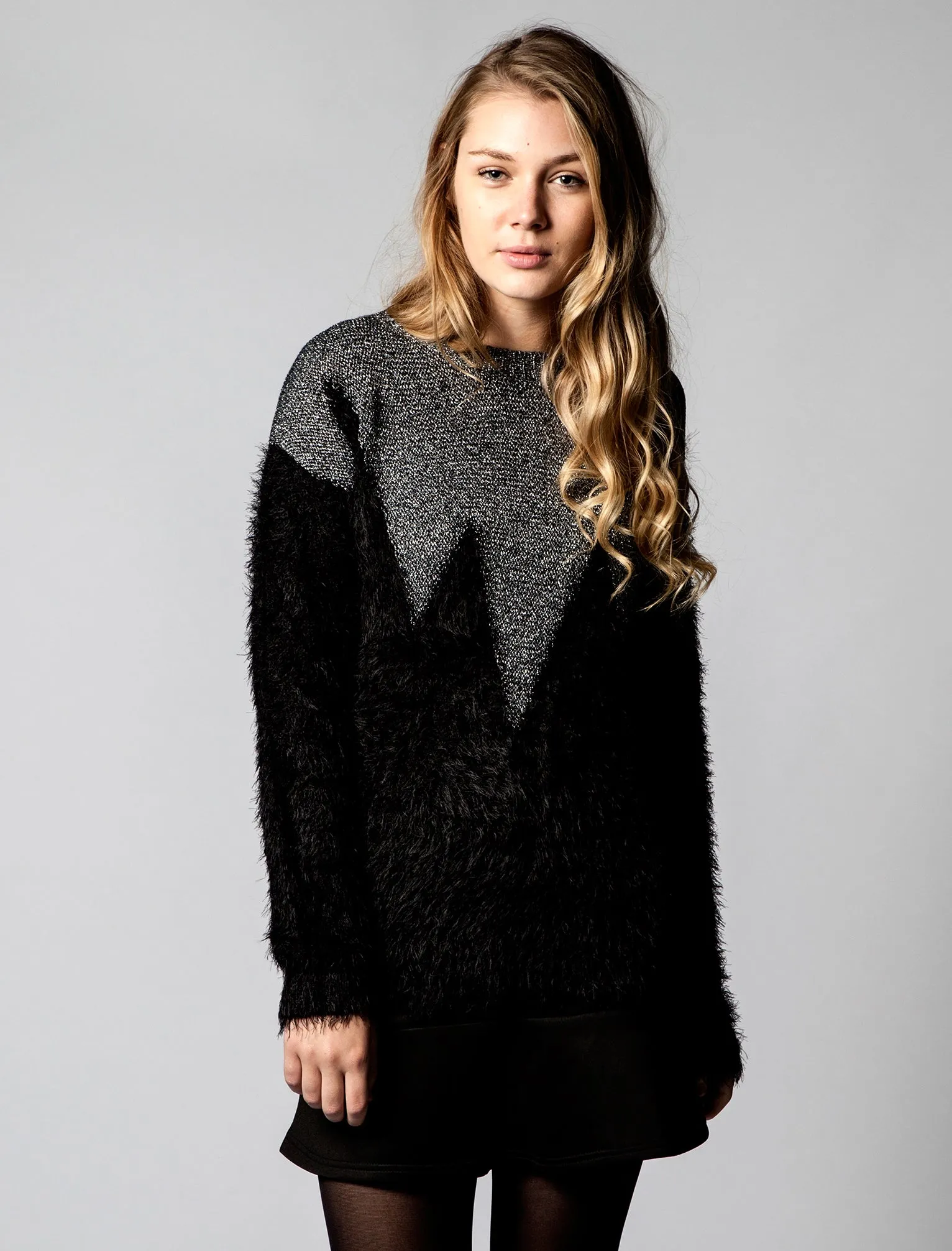 Periwinkle Womens Jumper in Anthracite - Amara Reya