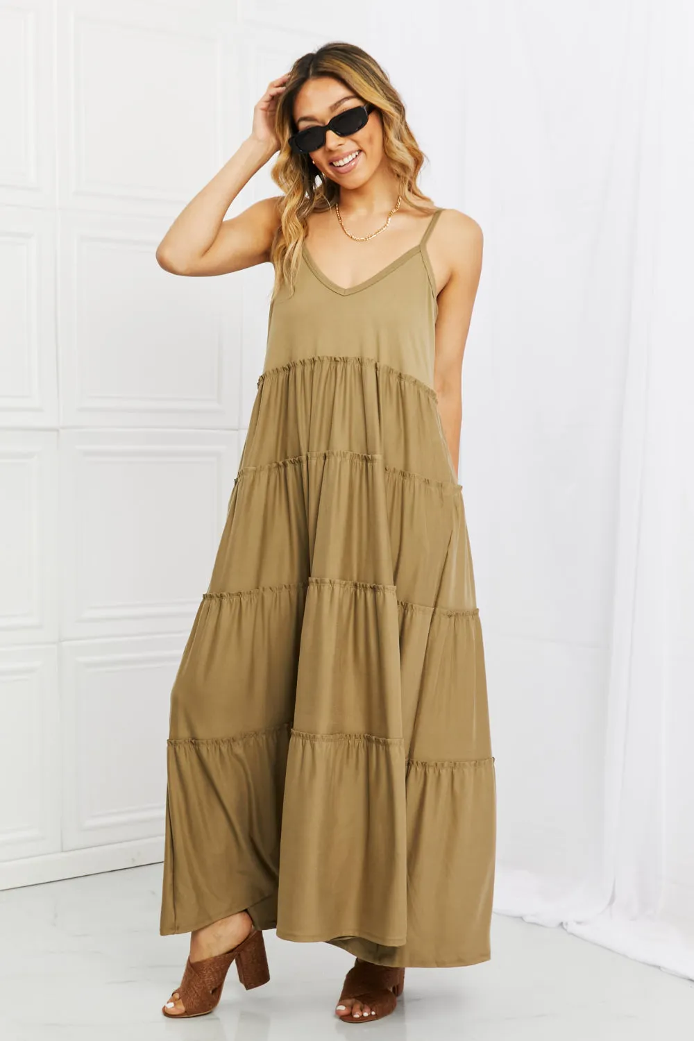 Phoenix Dress in Khaki