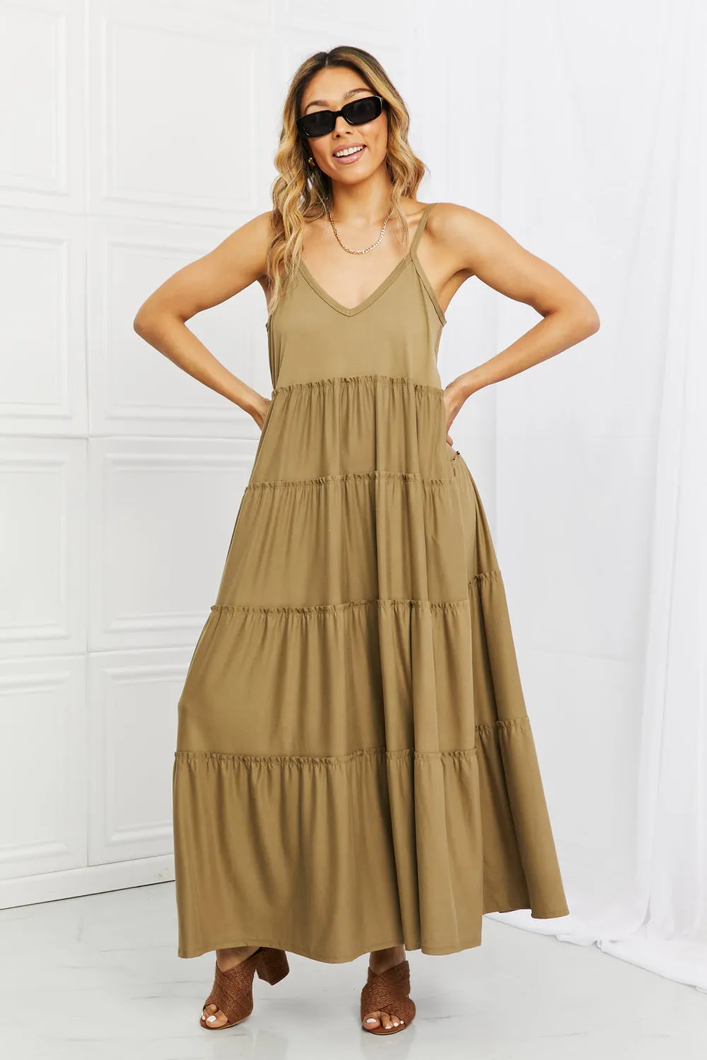 Phoenix Dress in Khaki