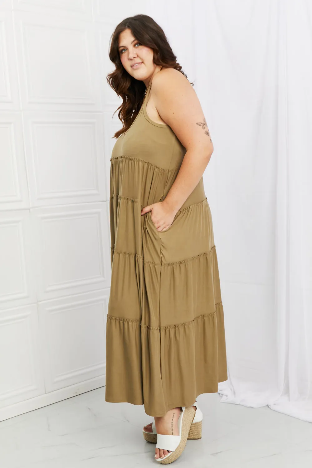 Phoenix Dress in Khaki