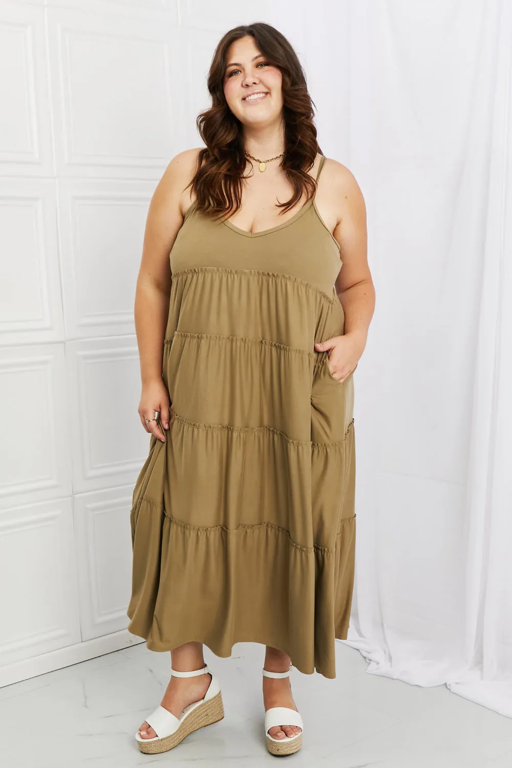 Phoenix Dress in Khaki