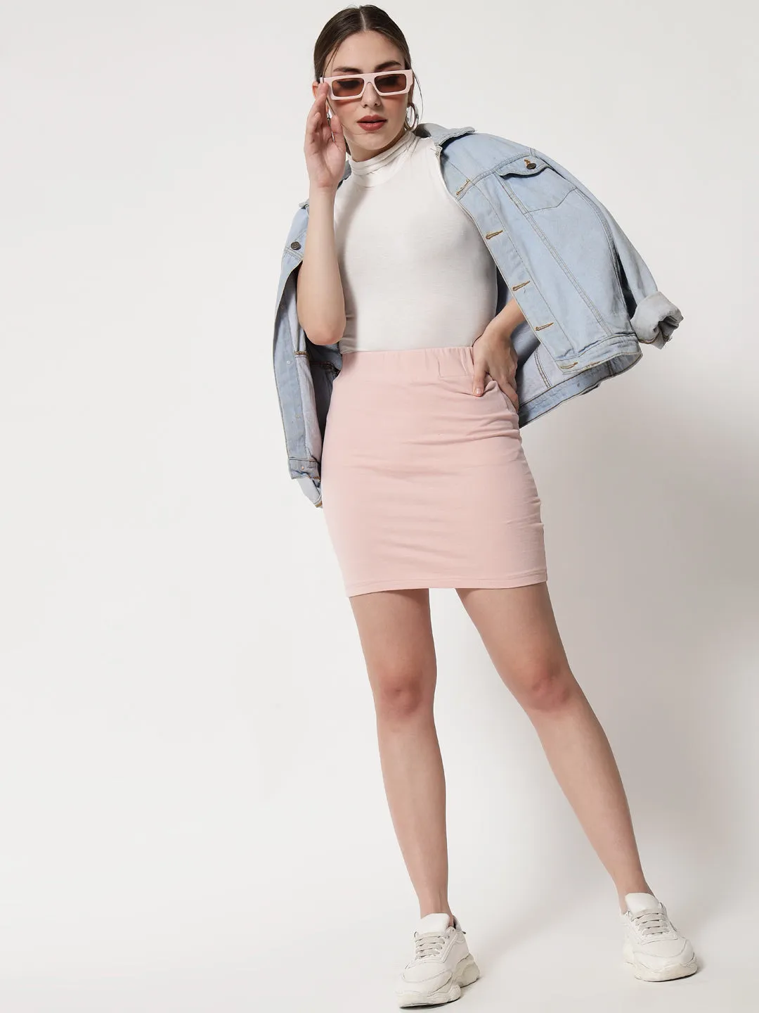 Pink Pencil Skirt