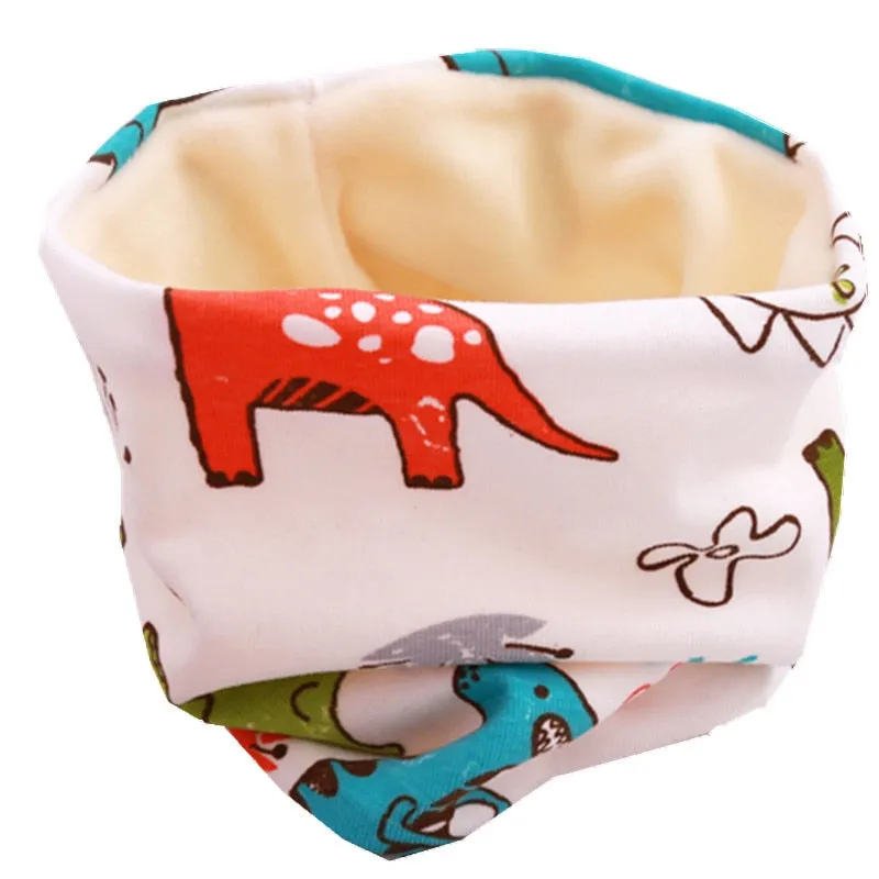Plush Children Hat Scarf Set Baby Girls Head Cover Autumn Warm Child Neck Collar Kids Beanies Sets Cotton Baby Hat Scarf