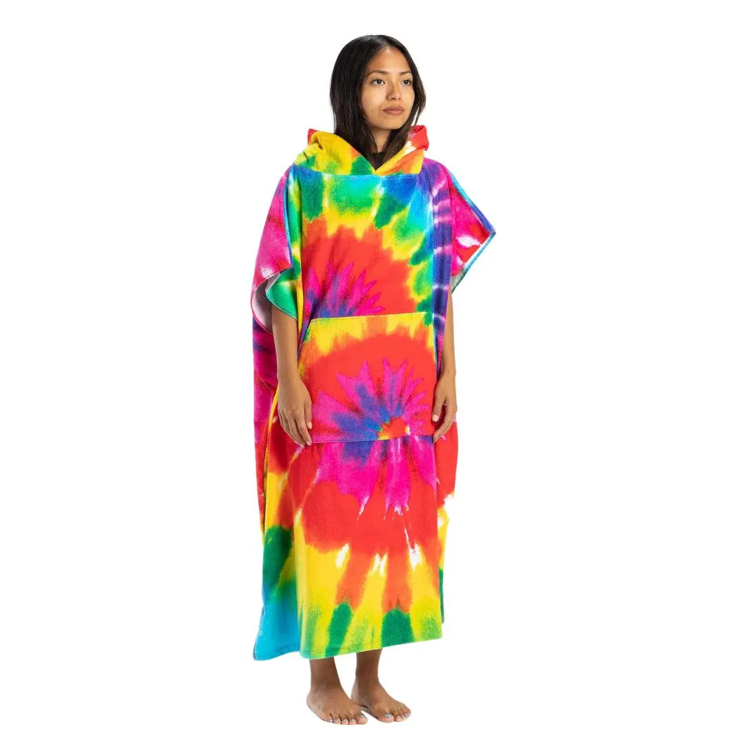 Poncho Leus Original Eco Tie Dye Rainbow