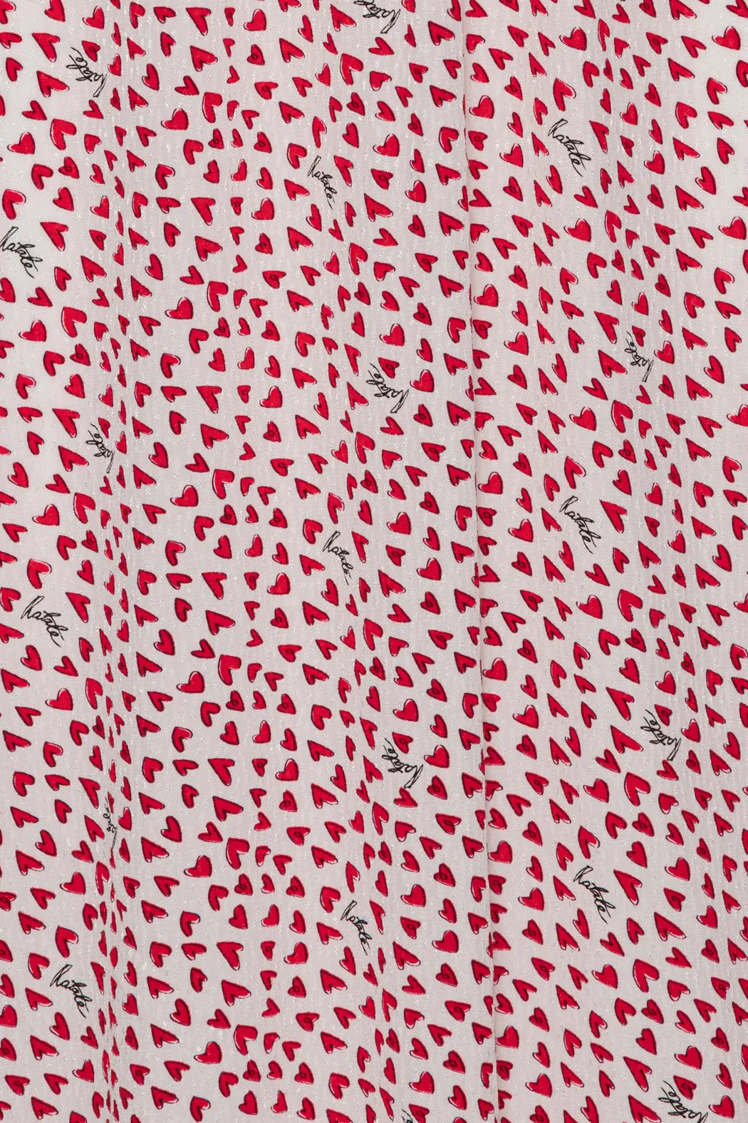 Printed Maxi Flowy Dress - Happy Hearts   Bright

White Comb