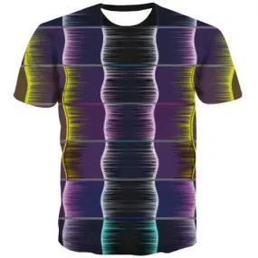 Psychedelic T-shirt Men Graffiti Tshirt Anime Punk Tshirts Casual Gothic T-shirts Graphic Short Sleeve summer Unisex Tee Top