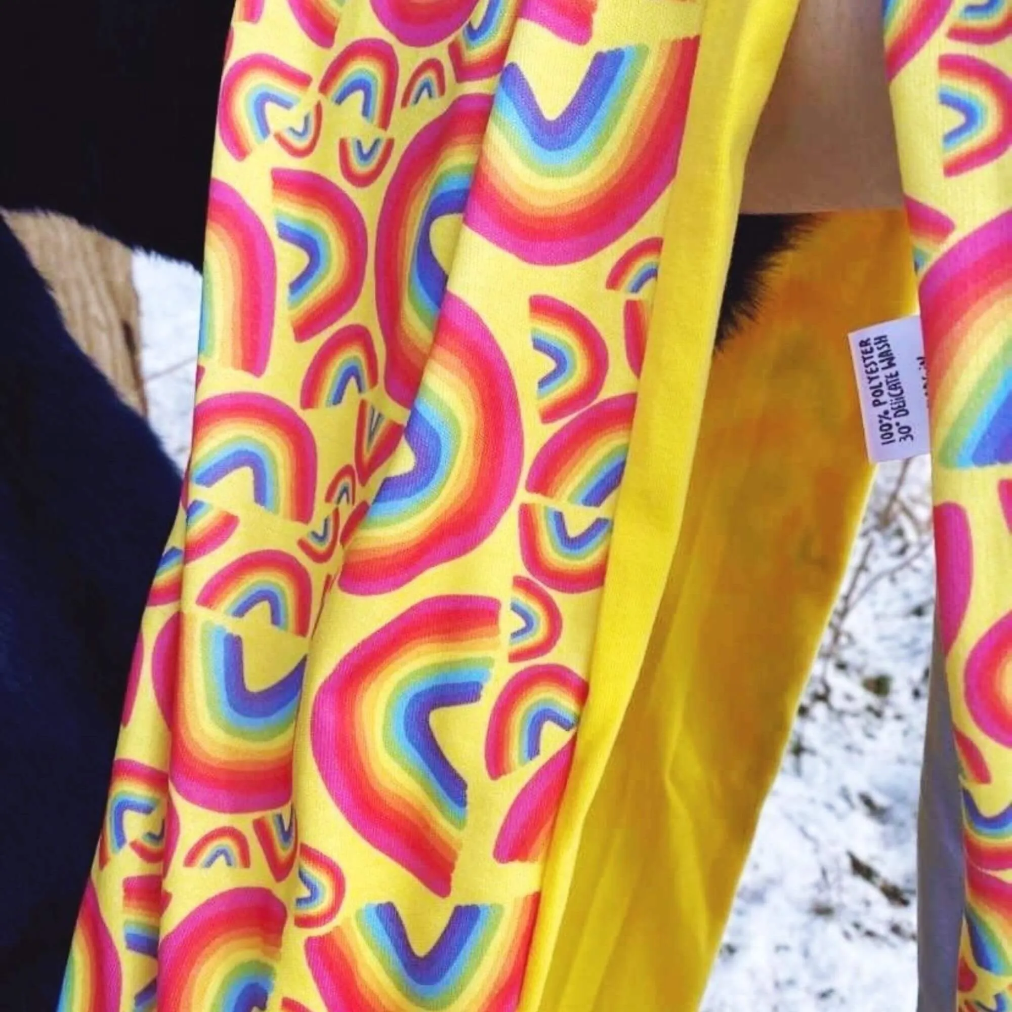 Rainbow Jersey Circle Scarf 🌈