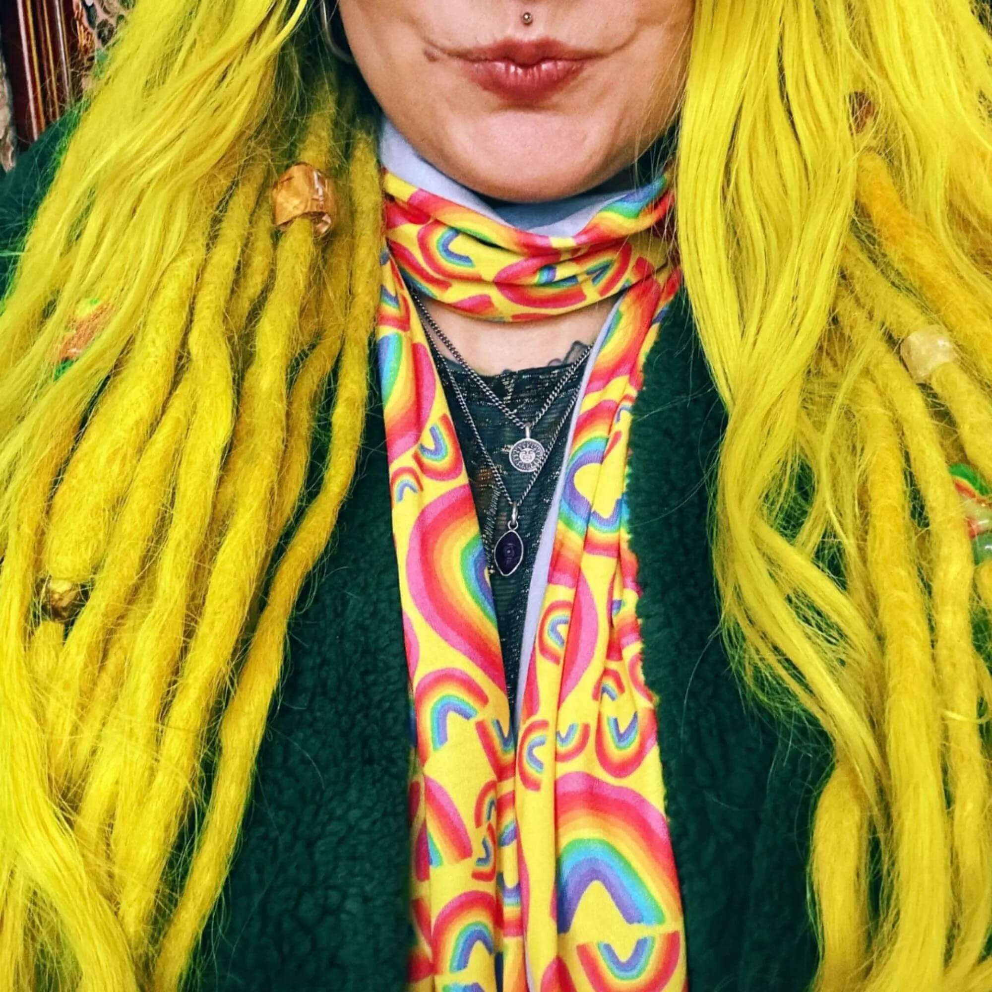 Rainbow Jersey Circle Scarf 🌈