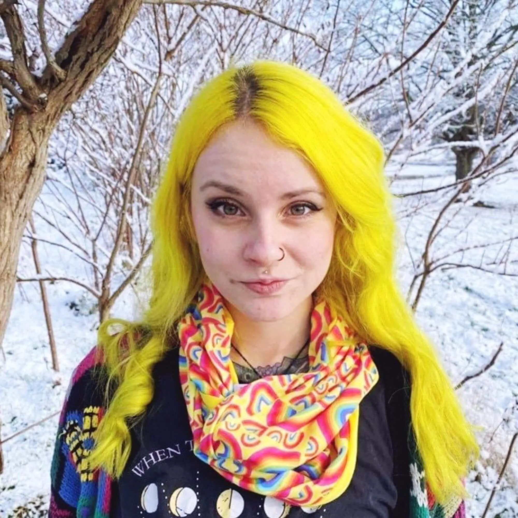 Rainbow Jersey Circle Scarf 🌈