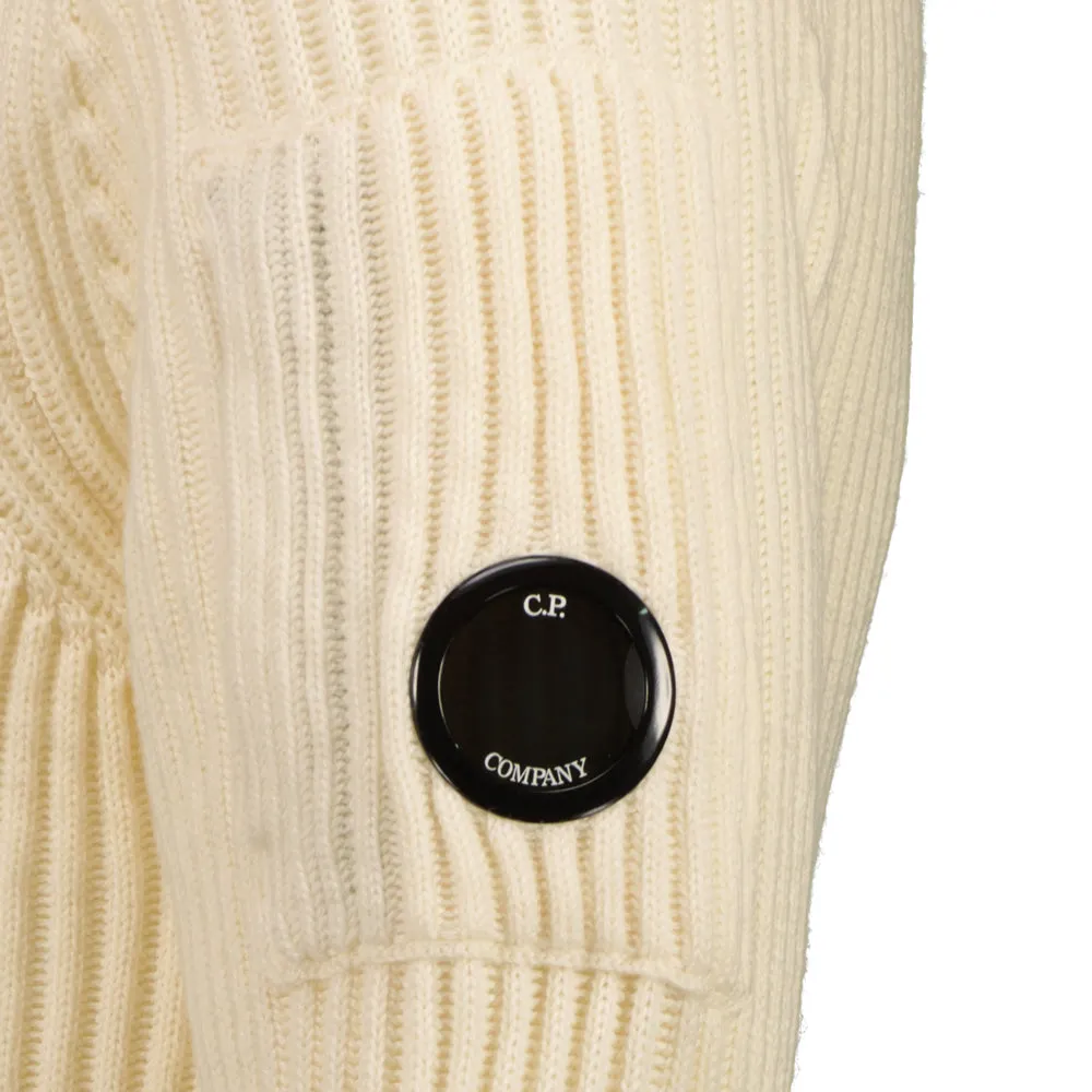 Ribbed Crewneck Lens Jumper