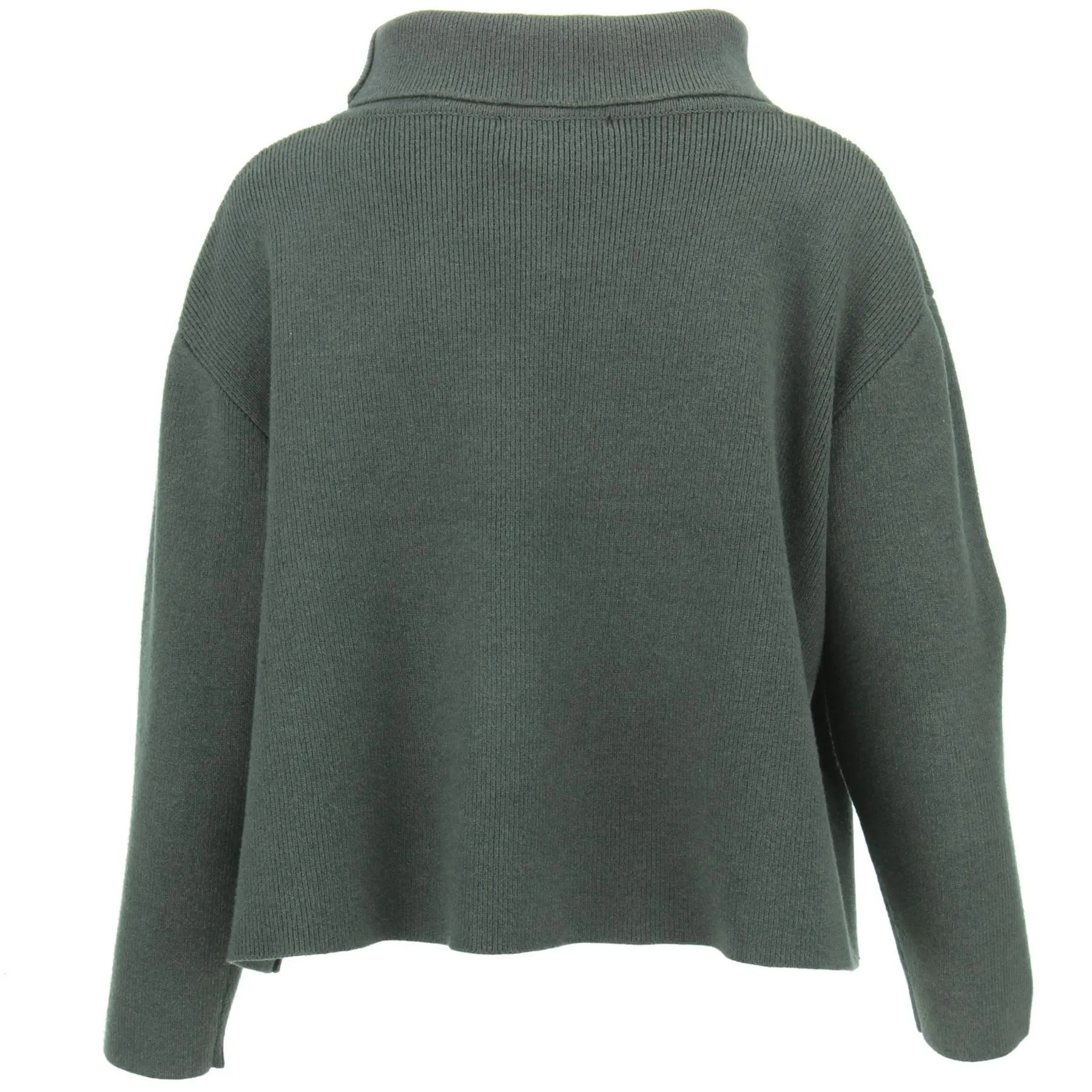 Roll Neck Knit Jumper - Brown