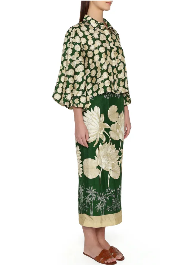Scarf Pencil Skirt