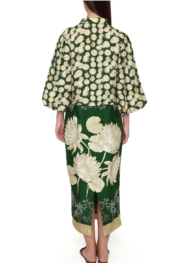 Scarf Pencil Skirt