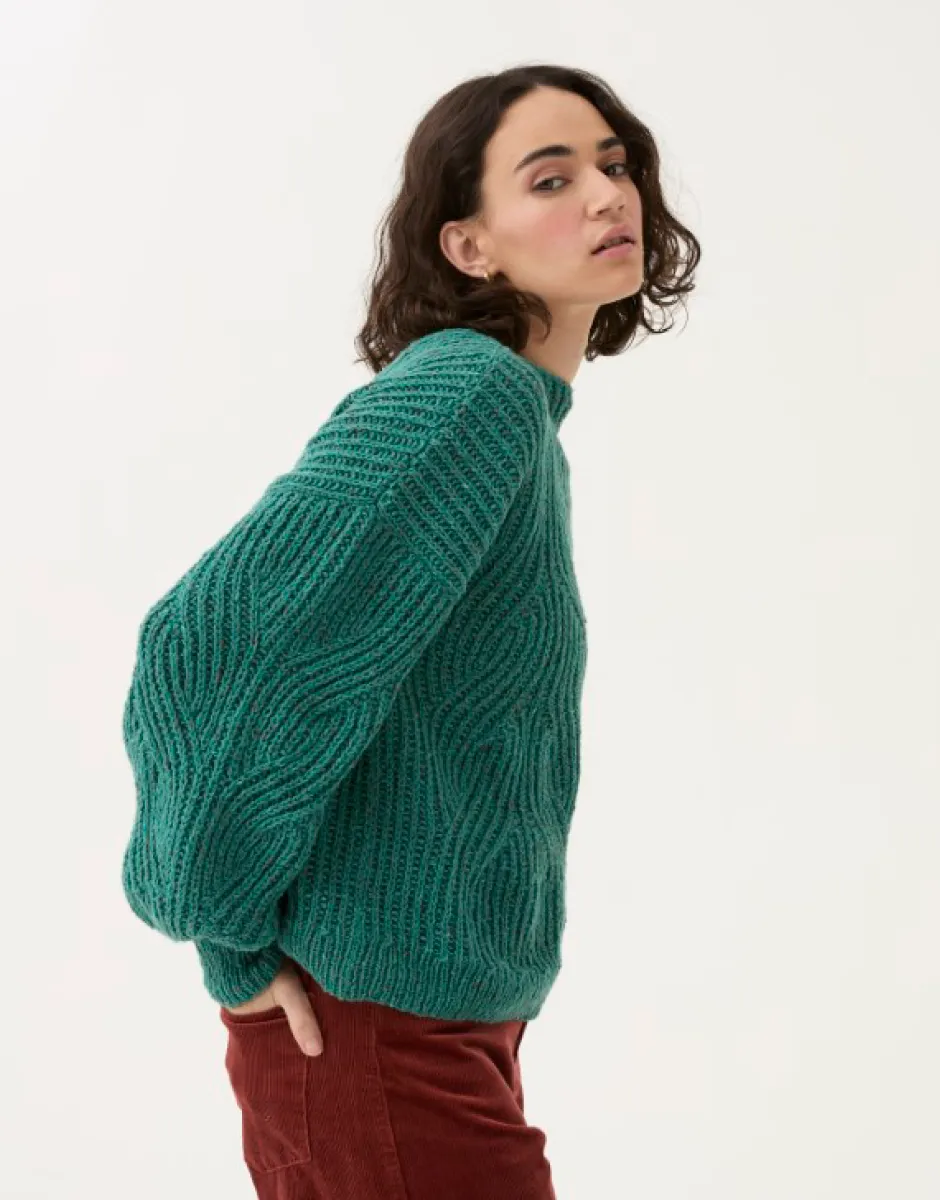 Sirdar - Button Cuff Jumper in Loveful Recyled Tweed DK - Knitting Pattern 10779