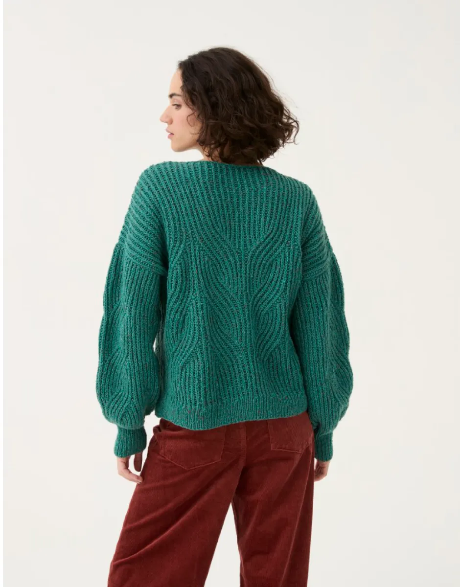 Sirdar - Button Cuff Jumper in Loveful Recyled Tweed DK - Knitting Pattern 10779