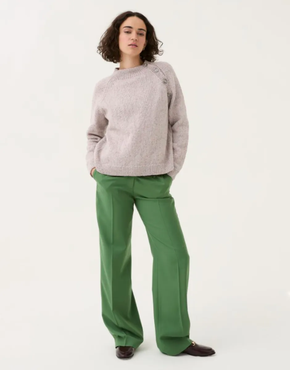 Sirdar - Buttoned Raglan Jumper in Loveful Recyled Tweed DK - Knitting Pattern 10781
