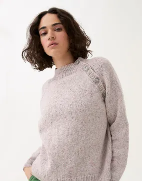 Sirdar - Buttoned Raglan Jumper in Loveful Recyled Tweed DK - Knitting Pattern 10781
