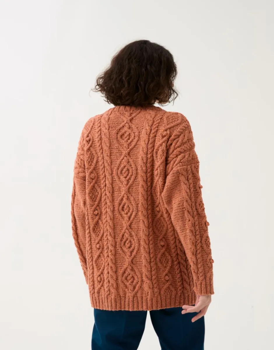 Sirdar - Cable Crew Jumper in Loveful Recyled Tweed DK - Knitting Pattern 10785