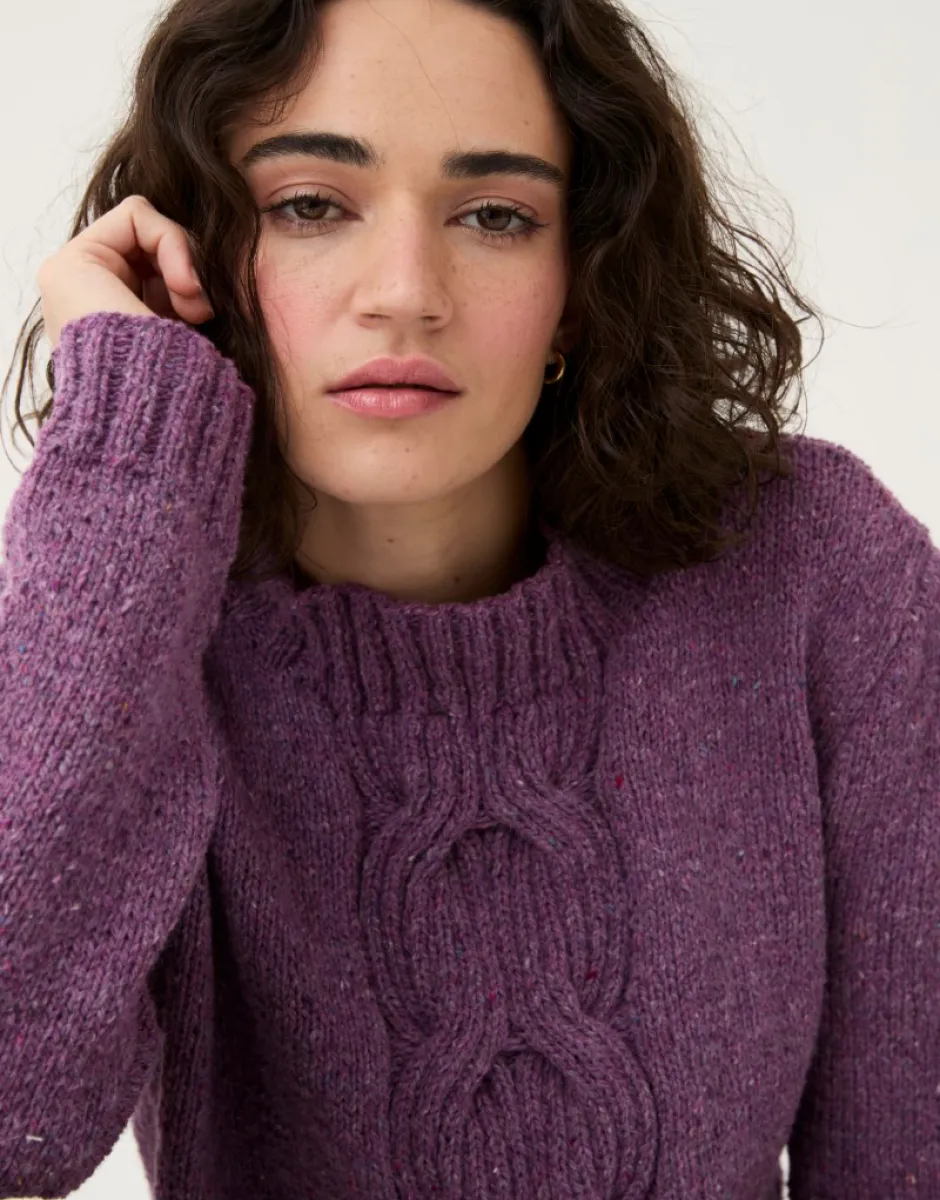 Sirdar - Puff Sleeve Jumper in Loveful Recyled Tweed DK - Knitting Pattern 10783