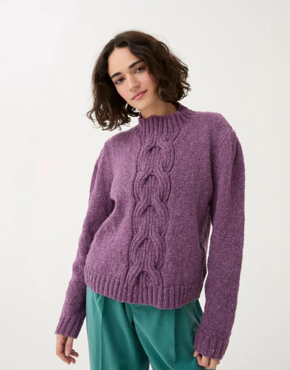Sirdar - Puff Sleeve Jumper in Loveful Recyled Tweed DK - Knitting Pattern 10783