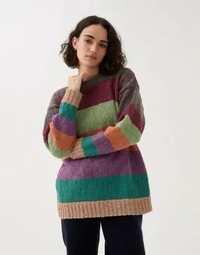 Sirdar - Striped Jumper in Loveful Recyled Tweed DK - Knitting Pattern 10778