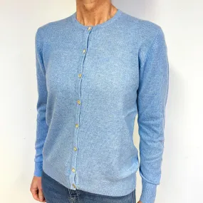 Soft Baby Blue Cashmere Cardigan Medium