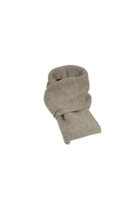 Speckled Knit Scarf Mushroom in Wool