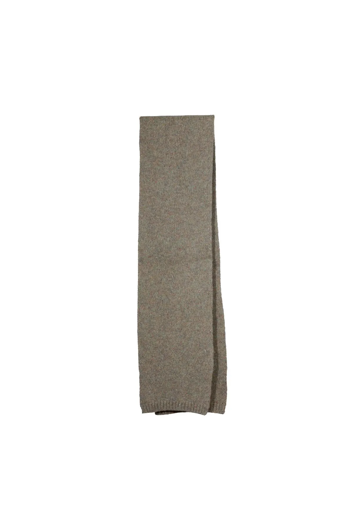 Speckled Knit Scarf Mushroom in Wool