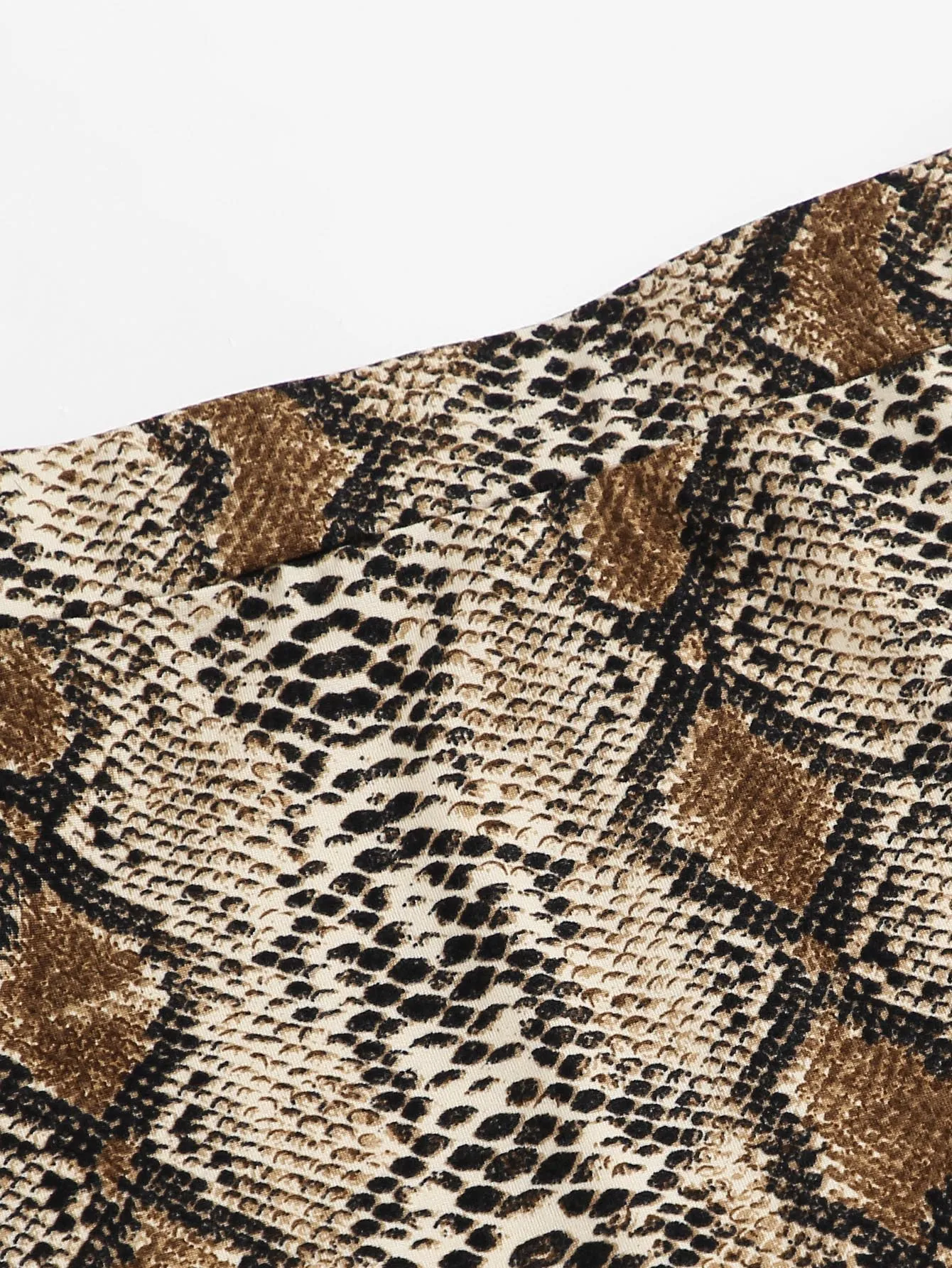 Split Hem Snakeskin Pencil Skirt SS24