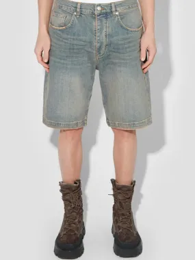 Sunset Wash Baggy Denim Shorts