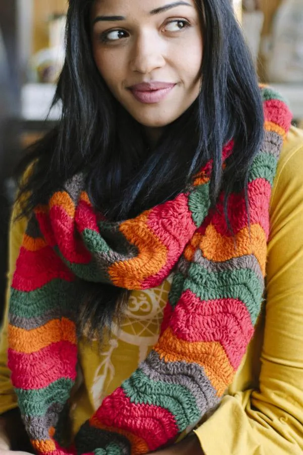 Super Soft Chunky Thick Large Cowl Infinity Fringe Winter Scarf