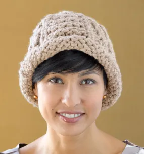 Tan Twist Cable Hat Pattern (Knit)