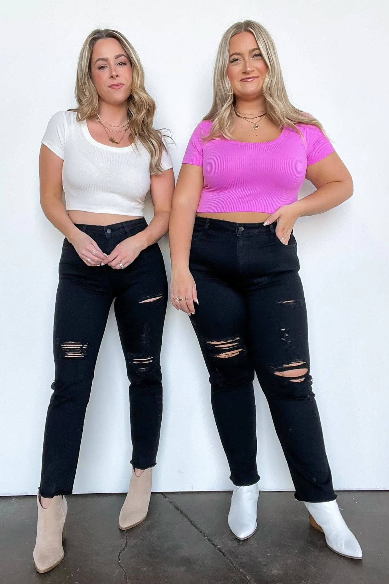Tarah Distressed Crop Jeans - FINAL SALE