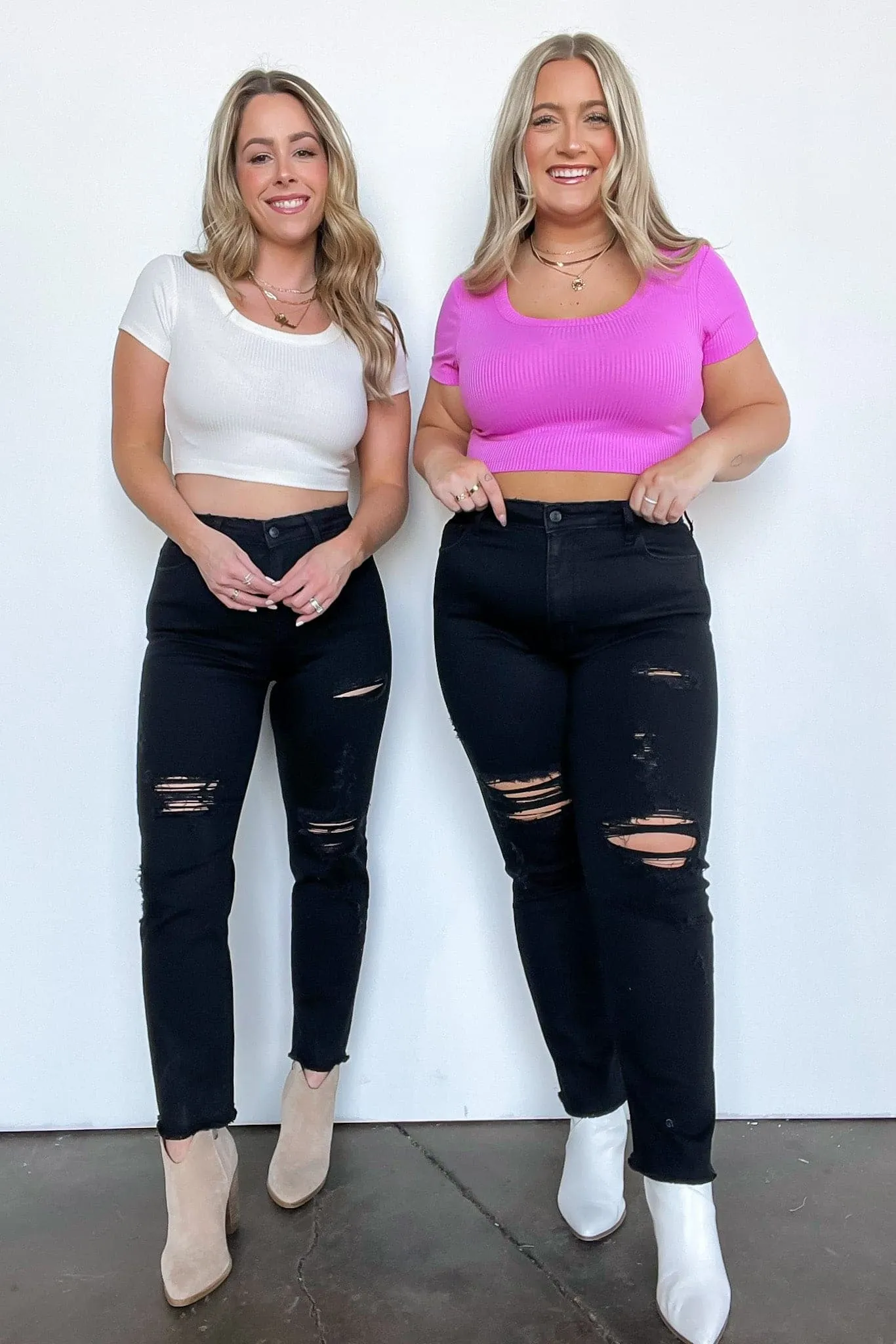Tarah Distressed Crop Jeans - FINAL SALE