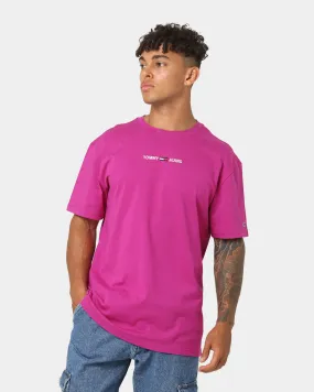 Tommy Jeans Small Text T-Shirt Autumn Plum